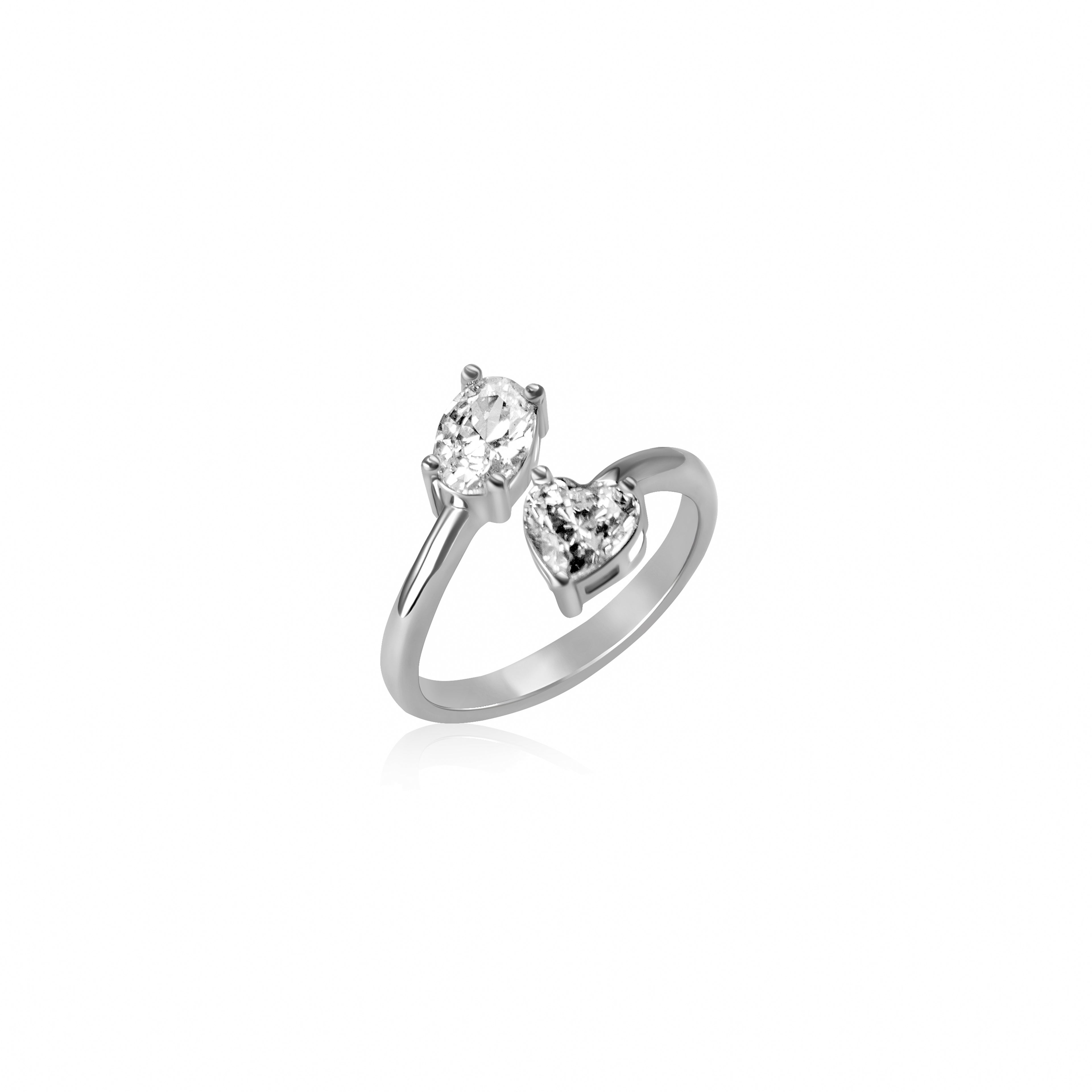 Two Stone Oval Ring