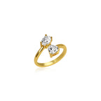 Two Stone Oval Ring
