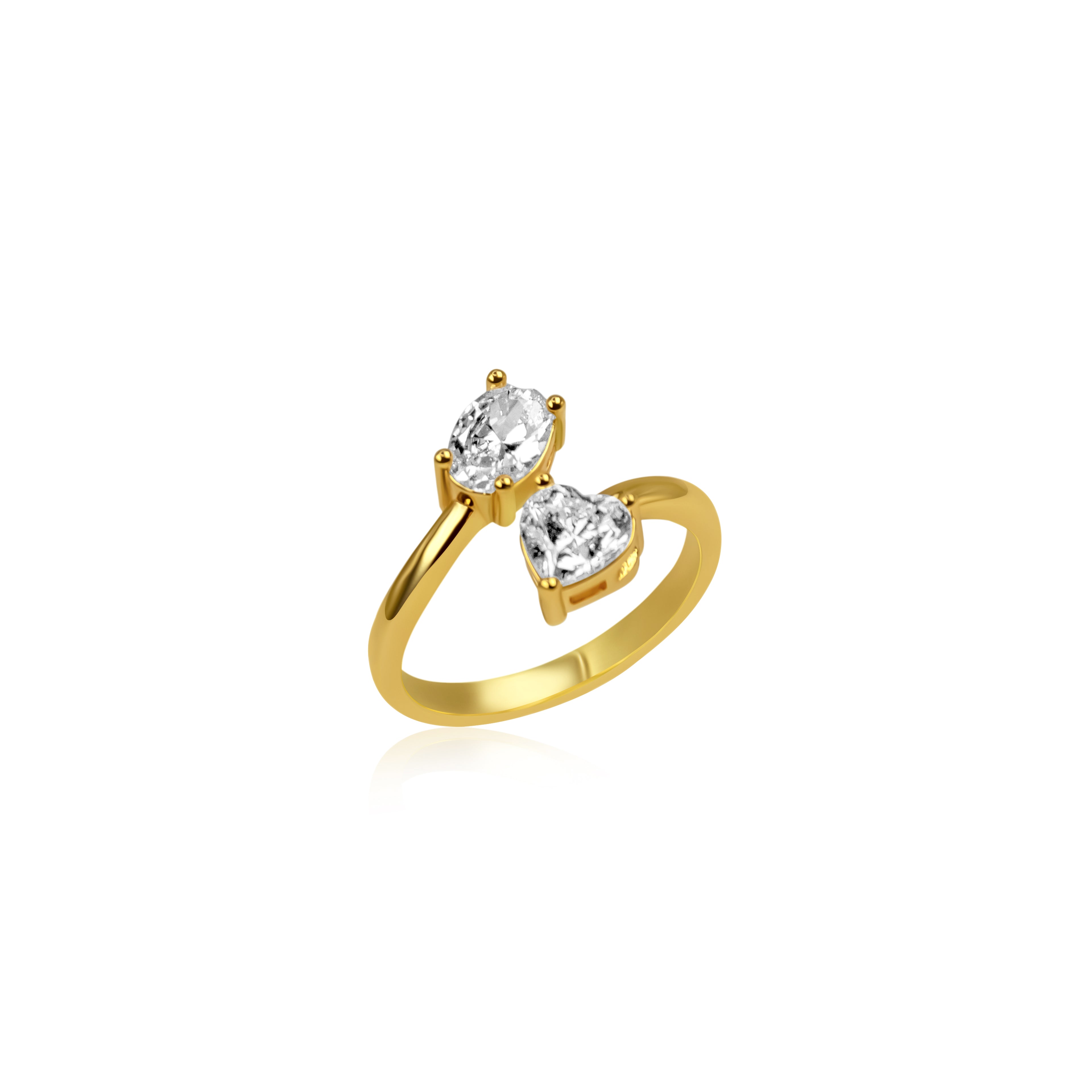 Two Stone Oval Ring