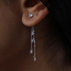 Clear Stone Dangling Earrings