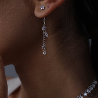 Clear Stone Dangling Earrings