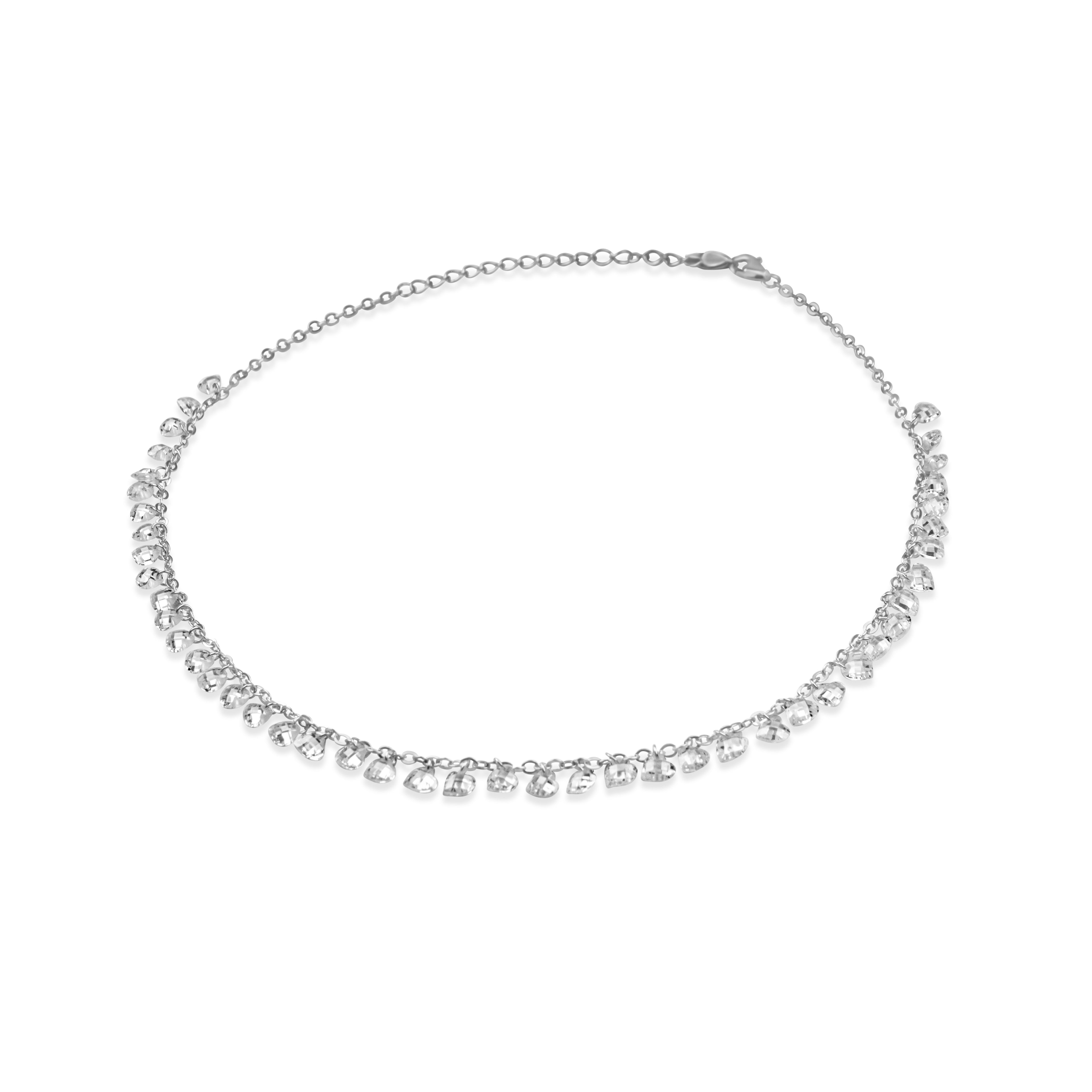 Heart Clear Stone Necklace